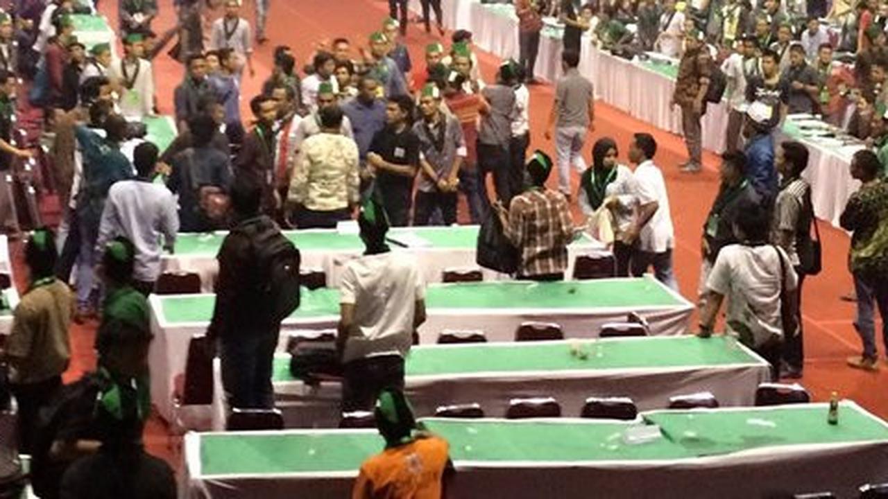 Kongres HMI ricuh, satu peserta berlumuran darah di wajah