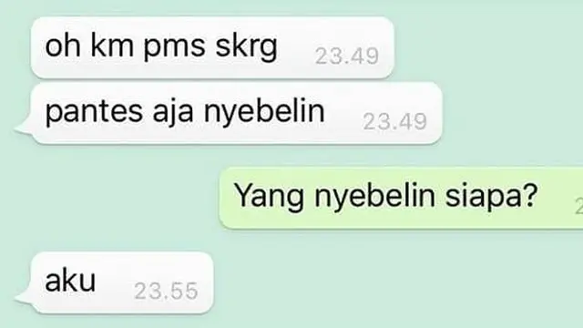 6 Chat Gebetan Lagi PMS Ini Bikin Elus Dada, Melatih Kesabaran