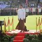 &nbsp;KGPAA Mangkunegara X menjadi inspektur upacara Peringatan HUT ke-78 Kemerdekaan RI di Stadion Sriwedari Solo, Kamis (17/8).(Liputan6.com/Fajar Abrori)