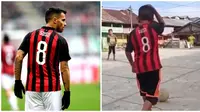 Suso dan bocah asal Rundeng, Daerah Istimewa Aceh yang bikin bintang AC Milan kagum (Sumber: Instagram/suso)