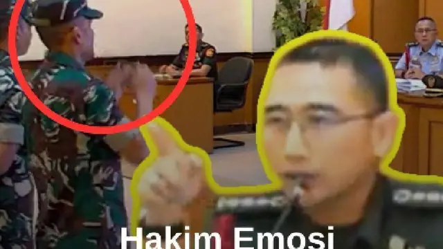 Sidang Kasus Air Keras, Hakim Emosi! TNI Penyiram Aktivis Disuruh Buka Topi Malah Lepas Kacamata