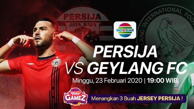 Saksikan Live Streaming Persija VS Geylang FC Hanya di Aplikasi Vidio Dan Menangkan 3 Buah Jersey Persija. sumberfoto: Vidio