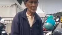 Sebuah video viral ramai di media sosial yang menyebutkan seorang pria paruh baya kehilangan motor saat menyaksikan HUT ke-80 TNI di Monas, Jakarta. (Foto: Tangkapan layar akun Instagram @lbj_jakarta).