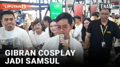 Gibran Jadi Kasir Stand Sepatu Lokal