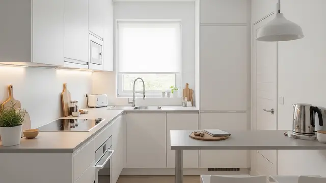 Desain Dapur 2x2 Bentuk L (AI Generated)