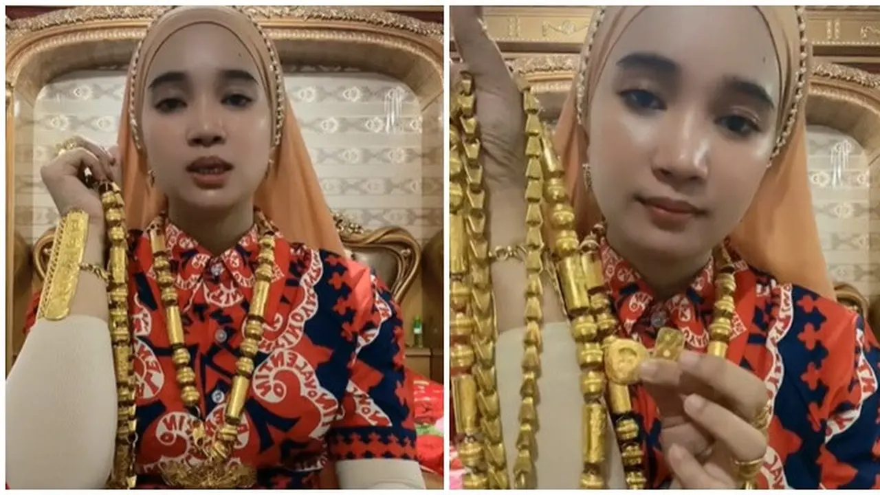 Viral Emak-emak Tunjukkan Koleksi Emasnya, Tak Mau Disebut Pamer oleh Netizen