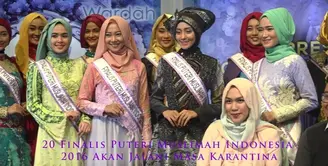 Setelah melalui proses audisi, 20 finalis Puteri Muslimah Indonesia 2016 siap menjalani masa karantina di Jakarta. Seperti apa persiapan mereka?