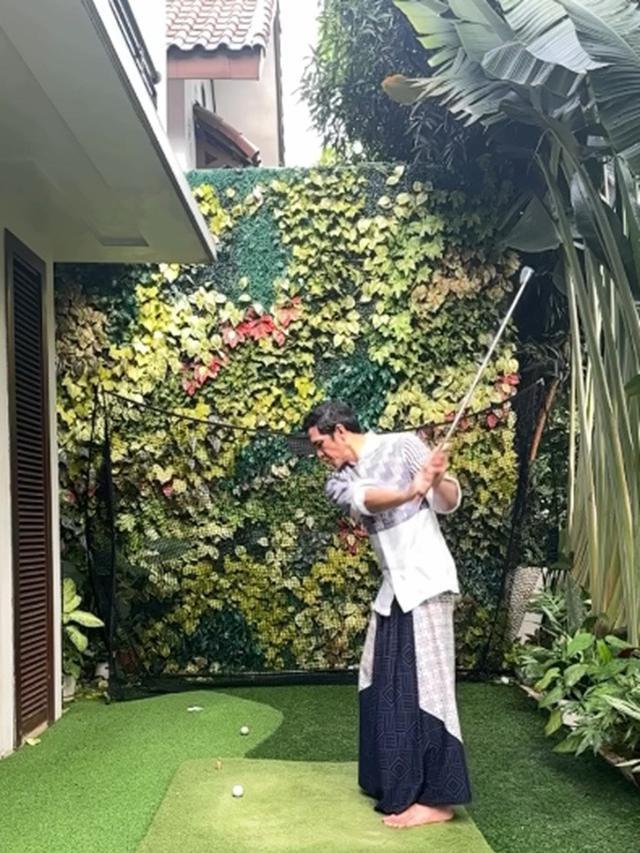 Potret Halaman Rumah Mini Adrian Maulana