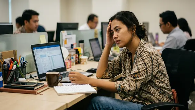 Tanda Kamu Belum Siap Resign (Foto: Gemini AI)