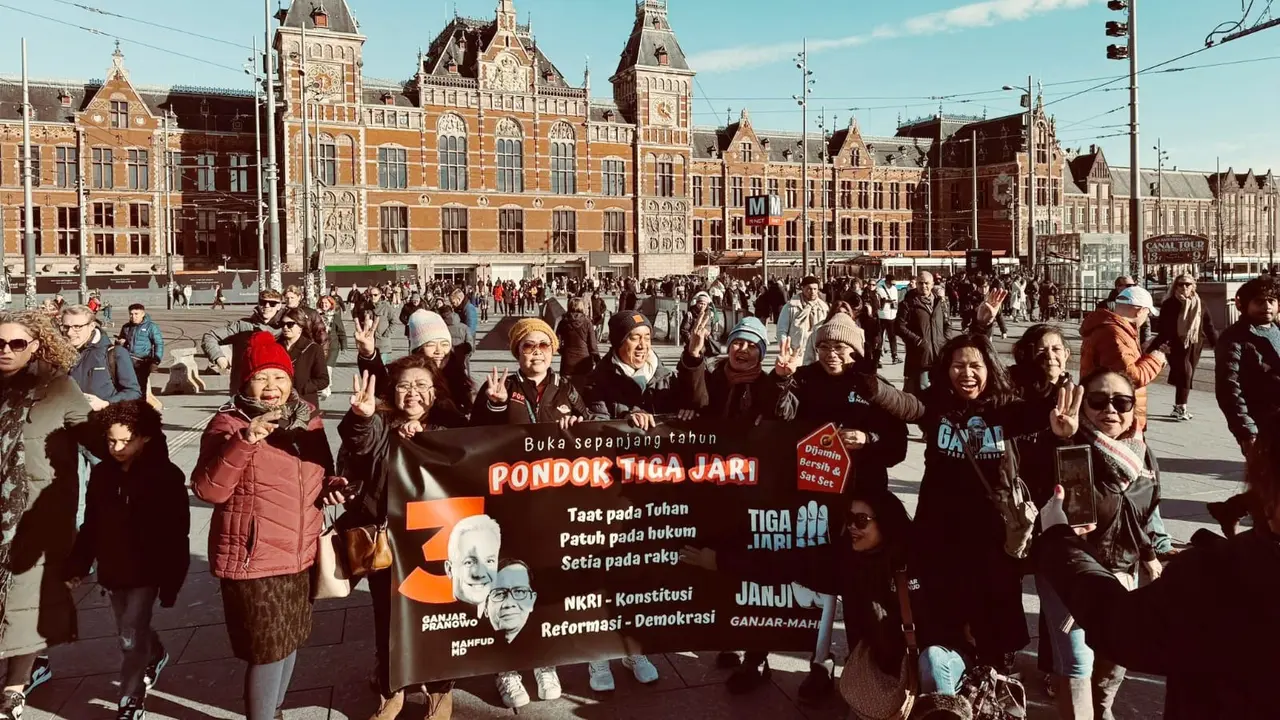 Touring tiga jari di Belanda. (Liputan6.com/ ist)