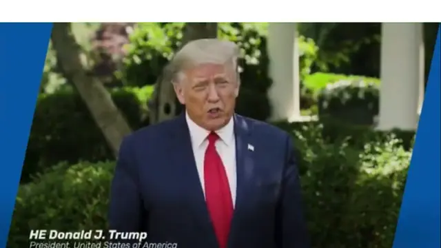 Donald Trump muncul dalam GAVI Summit 2020 (GAVI Summit 2020)