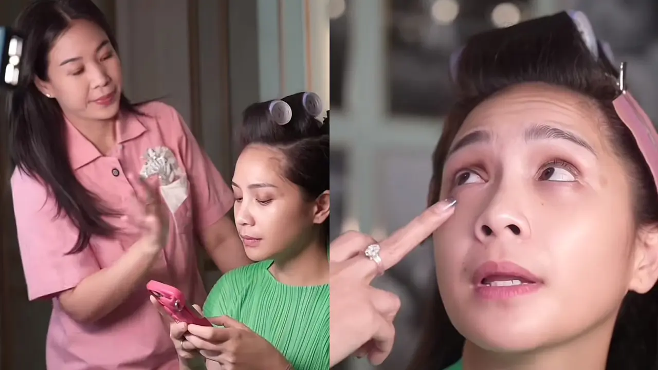Marlene Hariman Dandani Nagita Slavina Sambil Kasih Tips Menyamarkan Kantong Mata