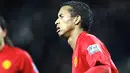 Manchester United's Nani celebrates scoring against Blackburn Rovers during English League Cup quarter final match at Old Trafford, on December 3, 2008. AFP PHOTO/PAUL ELLIS
