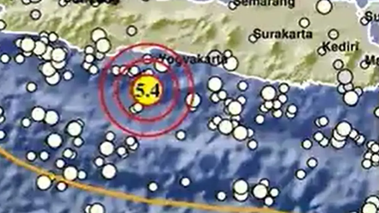 Titik gempa di Cilacap