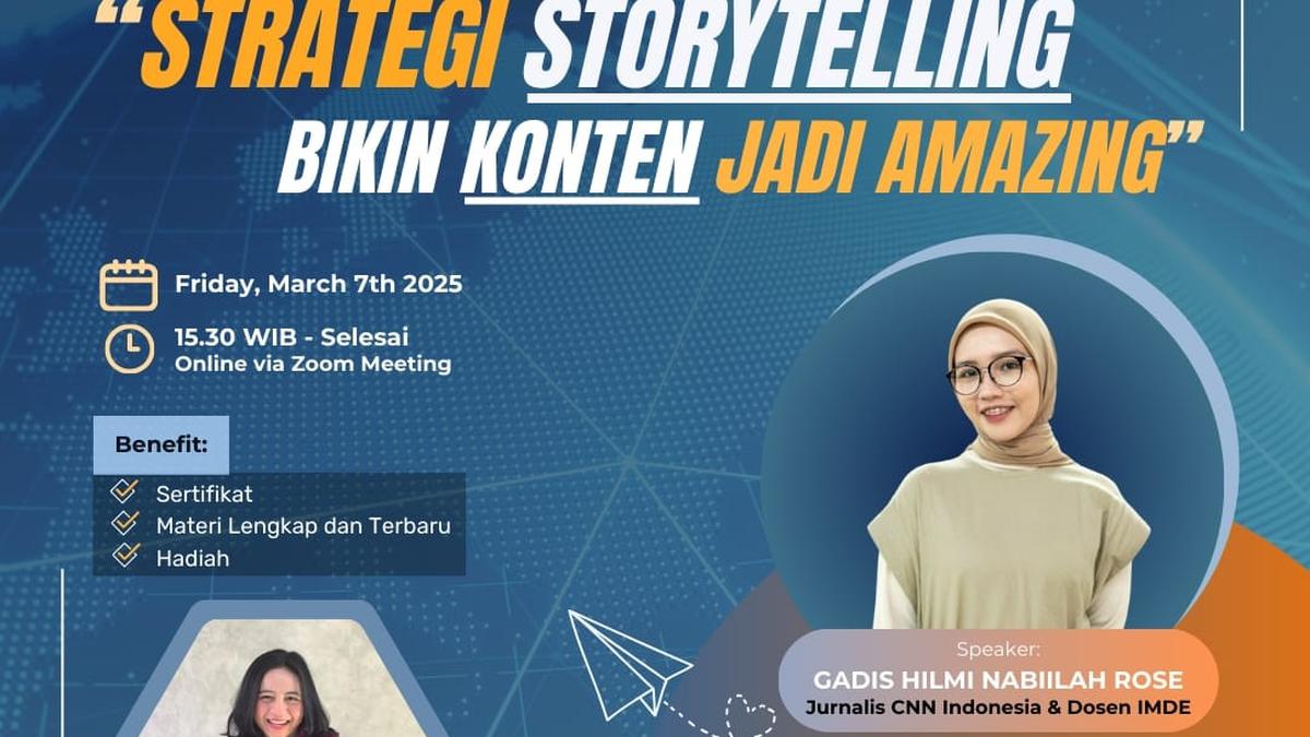 Webinar IMDE Kupas Strategi Storytelling untuk Konten Digital dan Industri Kreatif