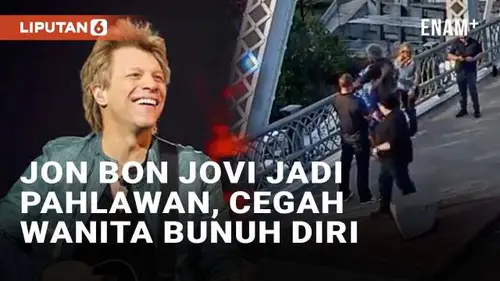 VIDEO: Viral Jon Bon Jovi Jadi Pahlawan, Cegah Wanita Hendak Bunuh Diri di AS