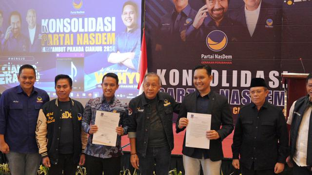 Partai Nasdem resmi mengeluarkan surat rekomendasi Pilkada Kota Bogor kepada Sespri Iriana Jokowi, Sendi Fardiansyah. (Istimewa)