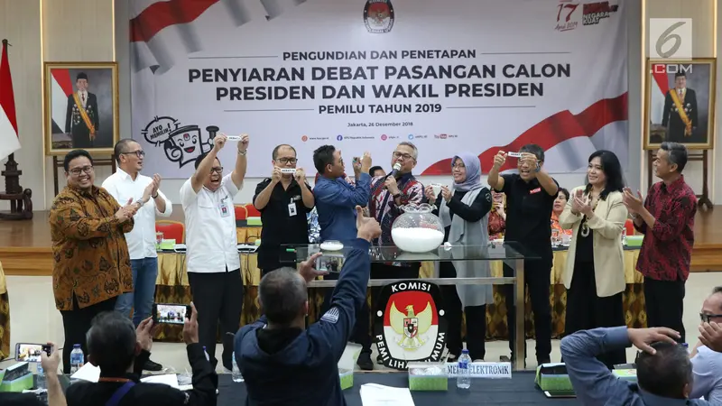 KPU Undi Penyiaran Debat Pilpres 2019