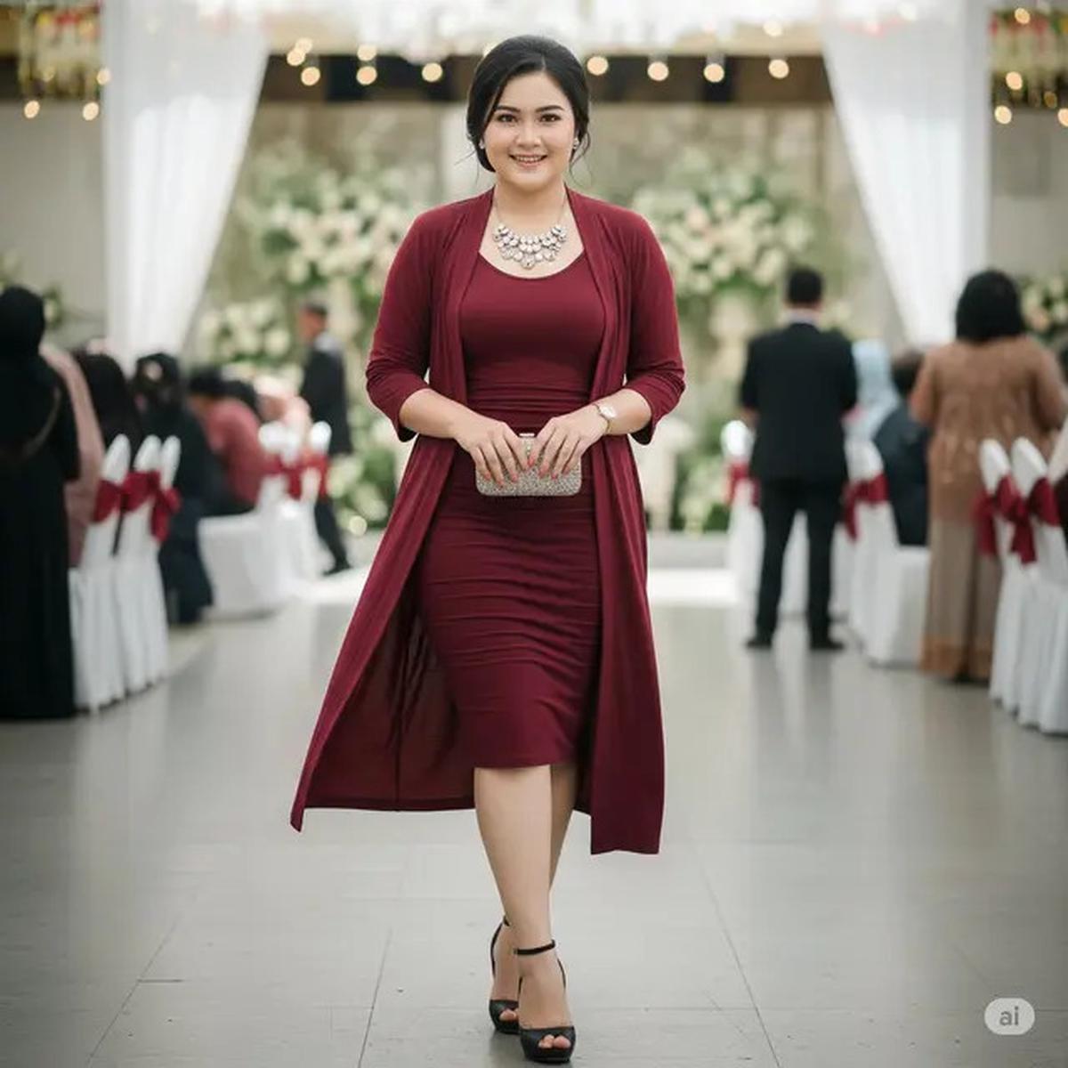 Tips Pilih Baju Kondangan 2025 untuk Wanita Gemuk agar Terlihat Langsing