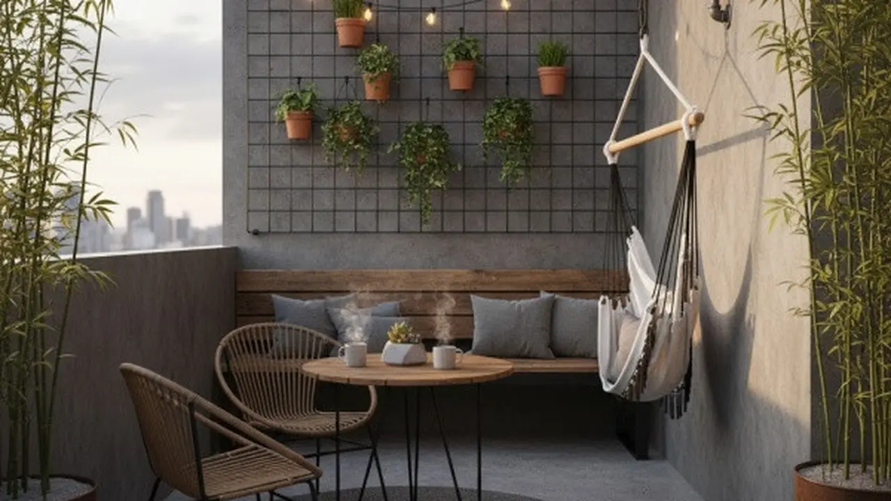 Ilustrasi Desain Teras Rumah Sempit (Sumber: Gemini AI)