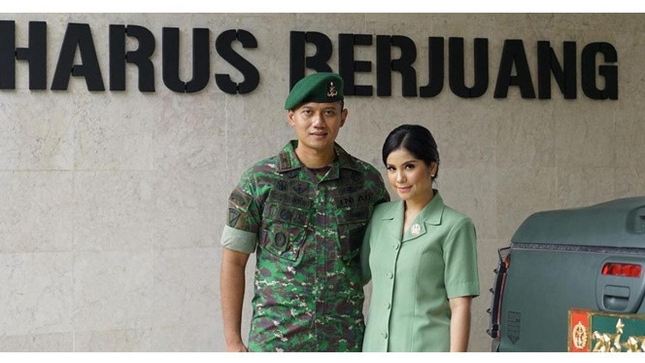 Kenang AHY saat Jadi TNI, Ini 6 Potret Annisa Pohan Pakai Baju Persit