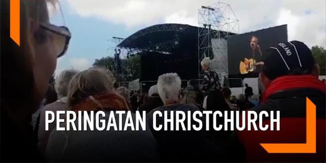 VIDEO: Penyanyi 'Peace Train' Tampil di Peringatan Penembakan Christchurch