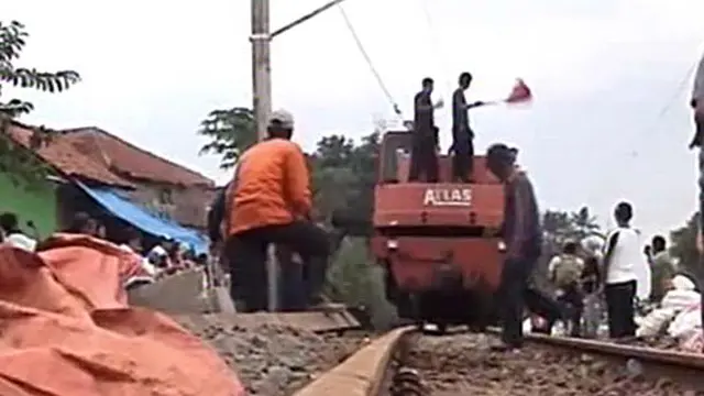 Senin, Uji Coba Rel di Cilebut