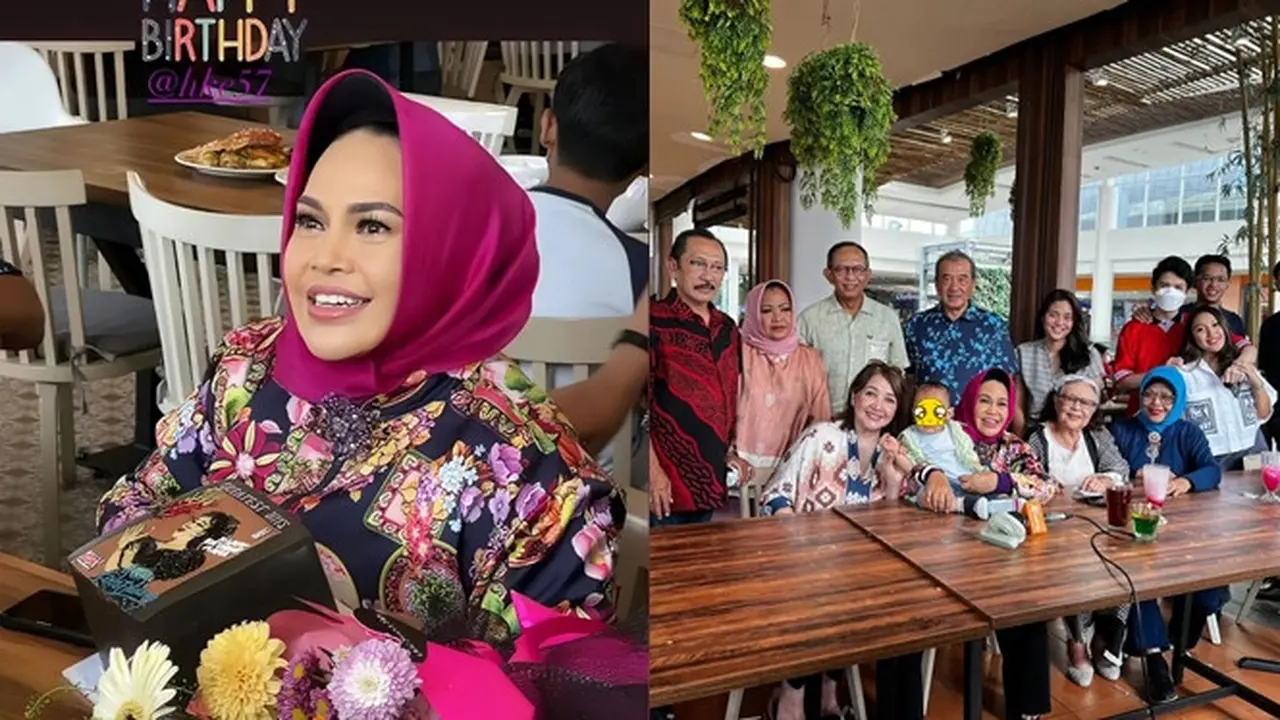 6 Momen Hetty Koes Endang Rayakan Ulang Tahun ke-65, Kumpul Bareng Keluarga