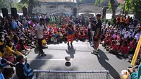 Disbudporapar gencar menggelar Roadshow Piala Dunia U-17 di kalangan pelajar SD dan SMP. (Istimewa).