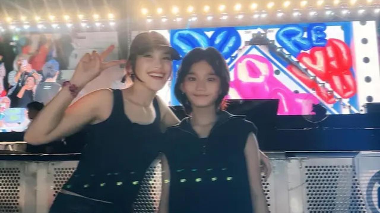 6 Potret Ayu Ting Ting dan Bilqis Nonton Konser SEVENTEEN, Senang Dapat Kursi Depan