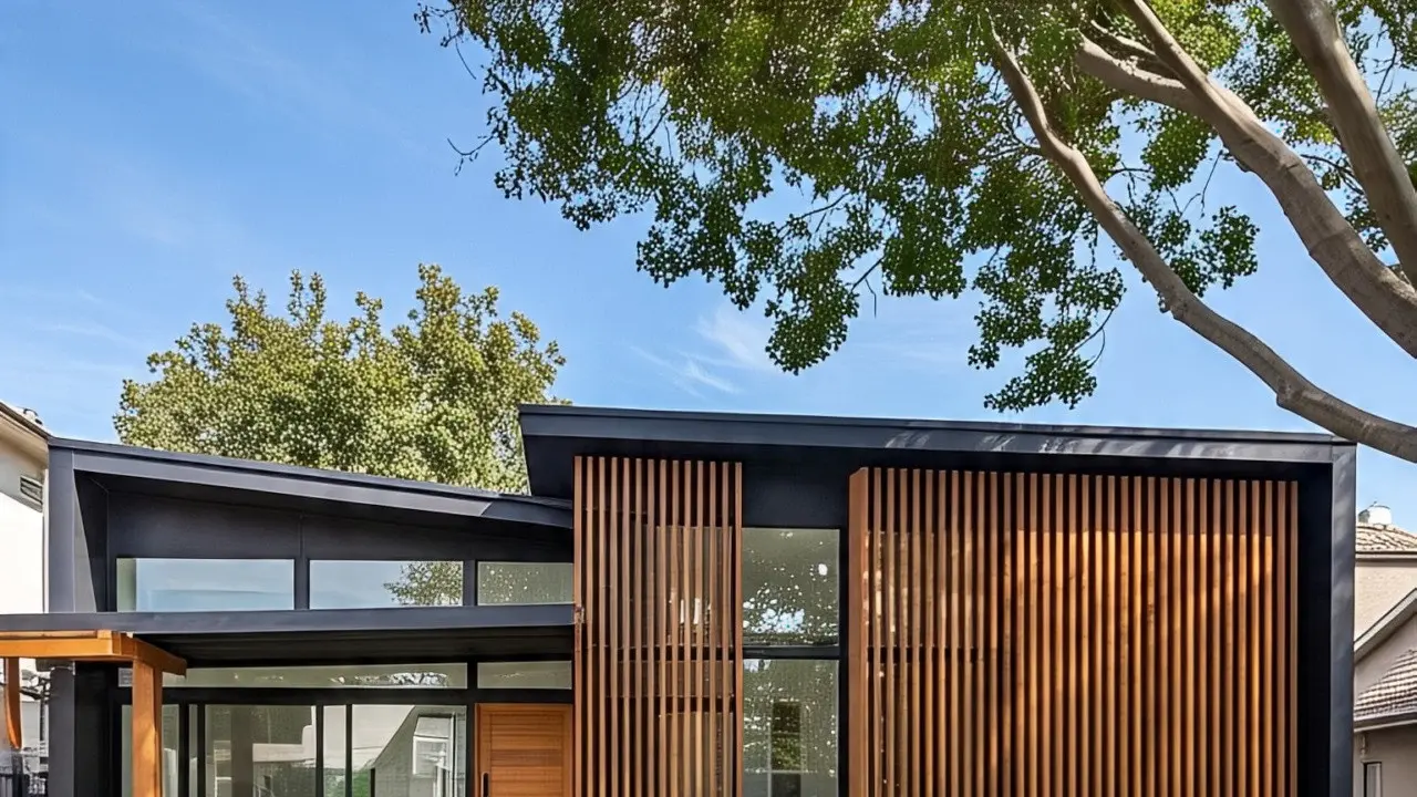Model Rumah dengan Kisi Kayu (Wooden Slats), Estetik dan Adem hingga Ramah Lingkungan