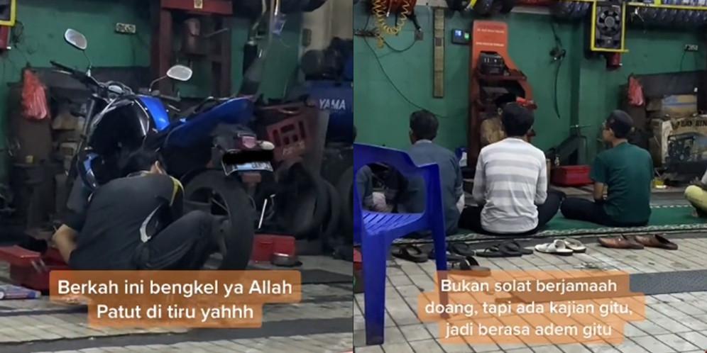 Para montir ikuti kajian (TikTok/@mrgara)