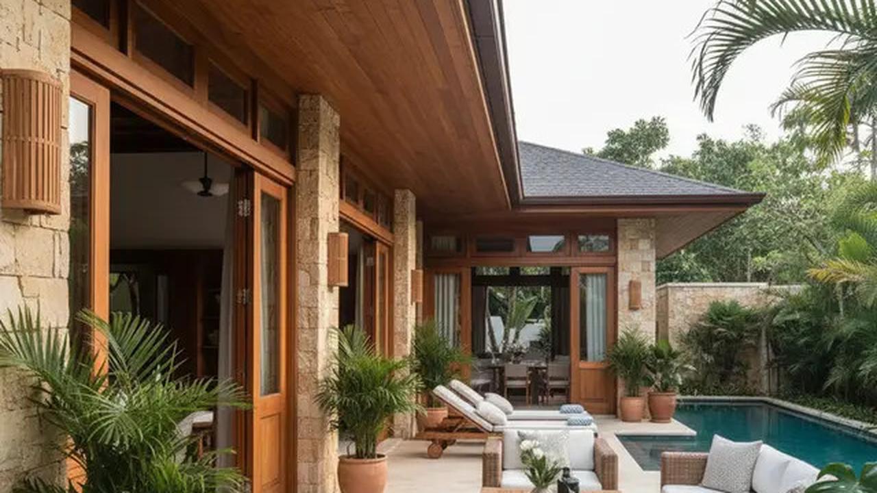 9 Model Rumah 1 Lantai dengan Teras Luas Bergaya Resort, Konsep Elegan yang Bikin Betah