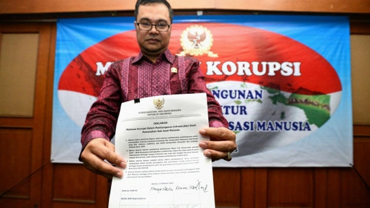 Komnas HAM deklarasikan melawan korupsi