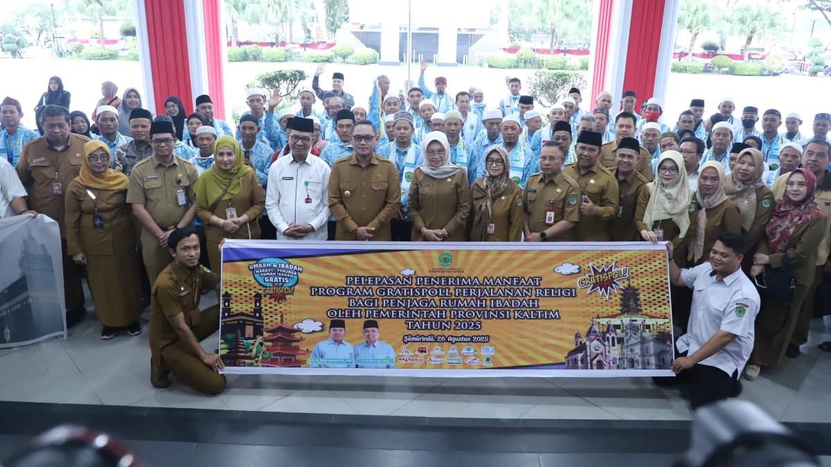 Pemprov Kaltim Realisasikan Janji Gratispol, Marbot hingga Penjaga Ibadah Non-Muslim Nikmati Perjalanan Religi