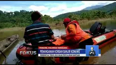 BNPB, BPBD, Basarnas, dan Pemkab Konawe salurkan bantuan ke korban anjir di daerah terisolir.