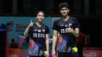 Indonesia hanya menyisakan dua wakilnya di babak perempatfinal turnamen bulu tangkis German Open 2022 yang akan berlangsung Jumat, (11/3/2022) di Westenergie Sporthalle, Muelheim, Jerman. Kedua wakil tersebut seluruhnya berasal dari sektor ganda campuran. (PBSI)