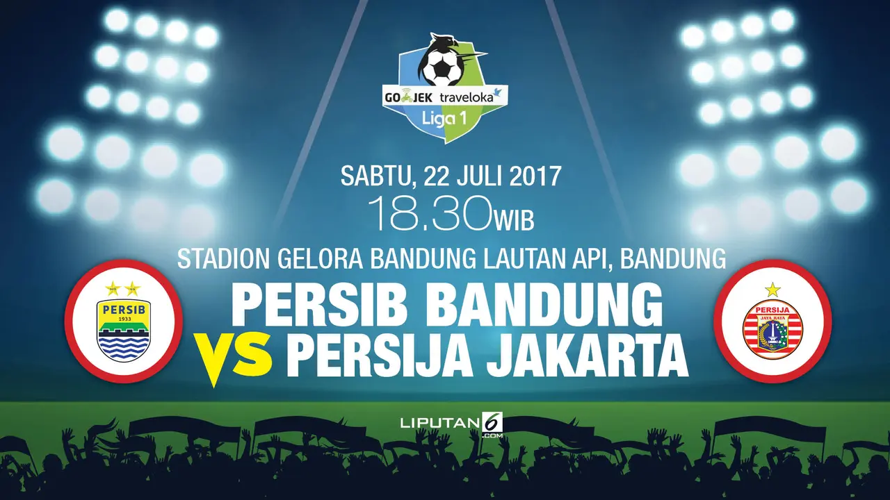 Persib Bandung vs Persija Jakarta. 