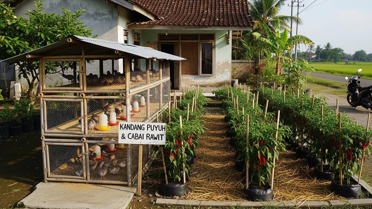8 Ternak Burung Puyuh dan Cabai Rawit dalam Satu Lahan Kecil yang Menguntungkan