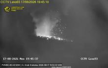 Anak Krakatau Erupsi 18 Kali dari Dini Hari hingga Malam