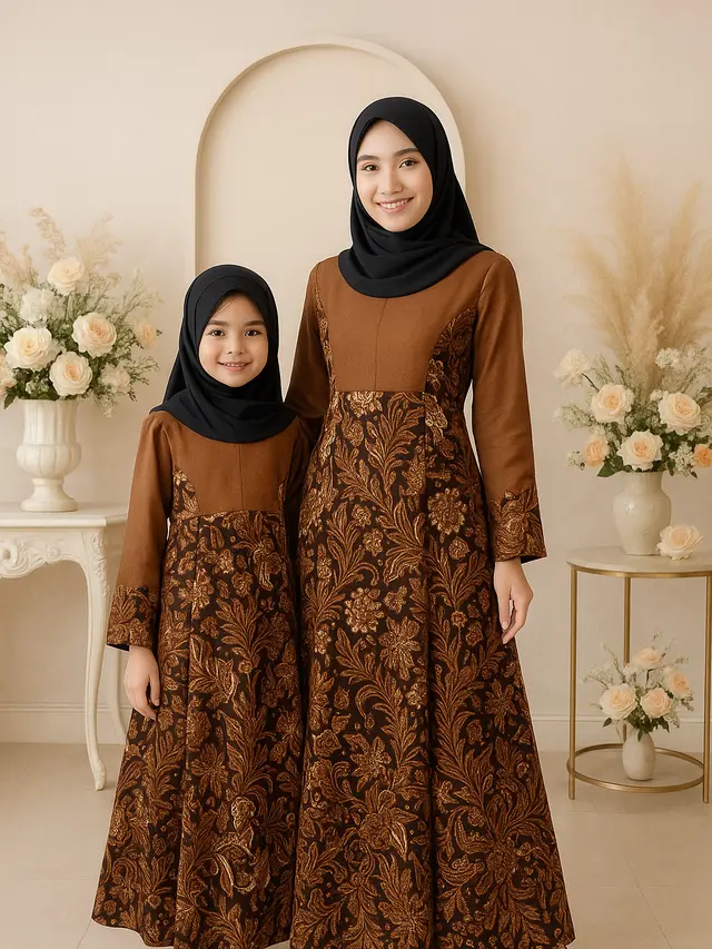 Rekomendasi Batik Gamis untuk Wanita Dewasa hingga Anak