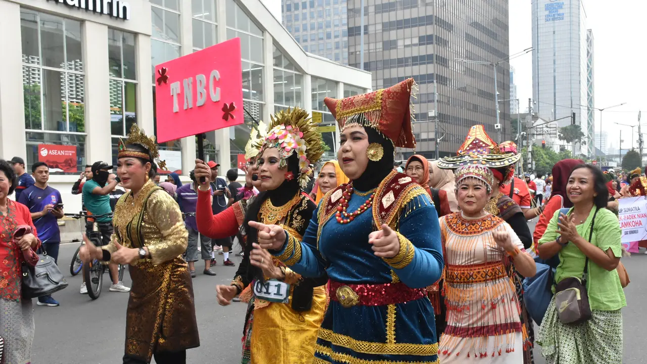 Parade Kreativitas Etnik Nusantara Para Penyintas Kanker yang Tergabung di CISC pada Minggu 7 Mei 2023 (Dokumen: CISC)