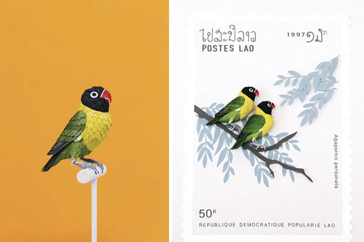 [Bintang] 10 Prangko dengan Hiasan Burung Pop Up Bikin Kamu Ingin Punya
