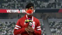 Saptoyoga Purnomo merebut perunggu Paralimpiade Tokyo 2020. (Tangkapan Layar Vidio)