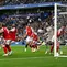 Gelandang Brighton Spanyol #14, Chema Andres, mencetak gol ketiga tim selama pertandingan Liga Inggris antara Brighton dan Hove Albion dan Arsenal di Stadion Komunitas American Express di Brighton, Inggris selatan pada 19 September 2026. (Glyn KIRK/AFP)