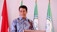 Menteri pertanian, Amran Sulaiman memberikan kata sambutan.