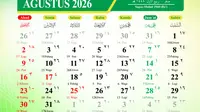 Kalender Islam Bulan Agustus 2026 (Foto: aceh.kemenag.go.id)