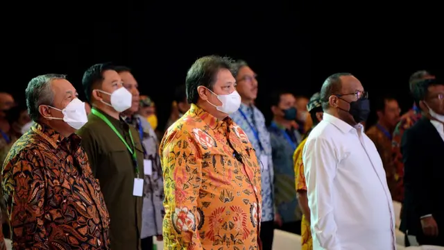 Menteri Koordinator Bidang Perekonomian Airlangga Hartarto pada Rakorpusda Pengendalian Inflasi 2022, di Surabaya, Rabu (14/9/2022). (Dok Kemenko Perekonomian)