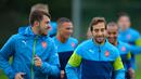 Jam bermain Mathieu Flamini kian mengetat pasca performa menanjak Francis Coquelin, kontraknya pun berpeluang tak diperpanjang (GLYN KIRK / AFP)