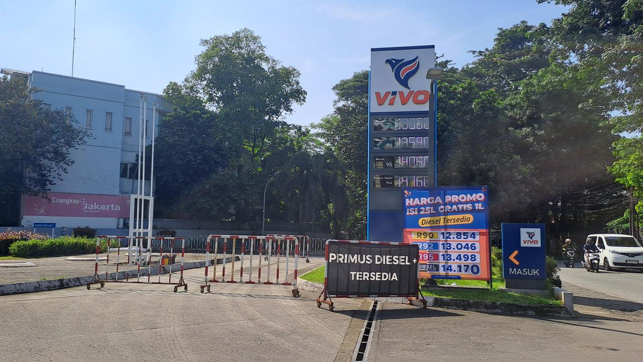 Harga BBM di SPBU Vivo Hari Ini, Setara Pertamax Dijual Rp13.590 per Liter